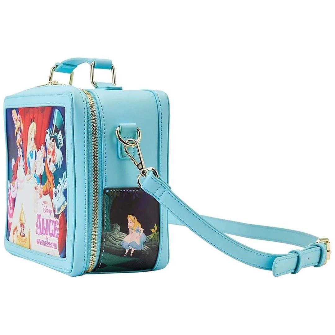 Loungefly Alice in Wonderland Classic Movie Lunch Box Crossbody Purse-zoom-2