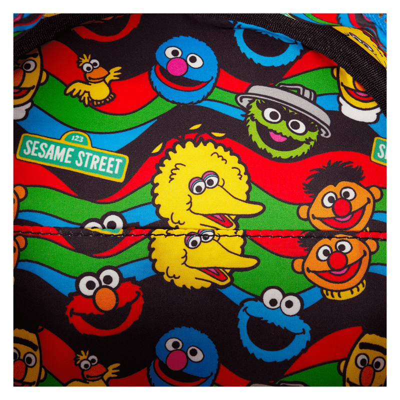 Loungefly Sesame Street Cookie Monster Plush Mini Backpack