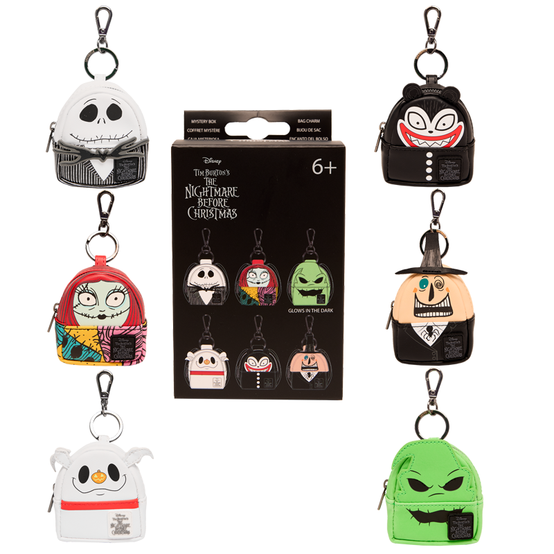 Loungefly The Nightmare Before Christmas Cosplay Mystery Mini Backpack Keychain Charm-zoom-1