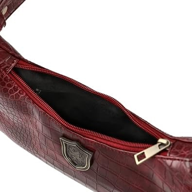 Harry Potter Gryffindor Croco Handbag with Metal Badge