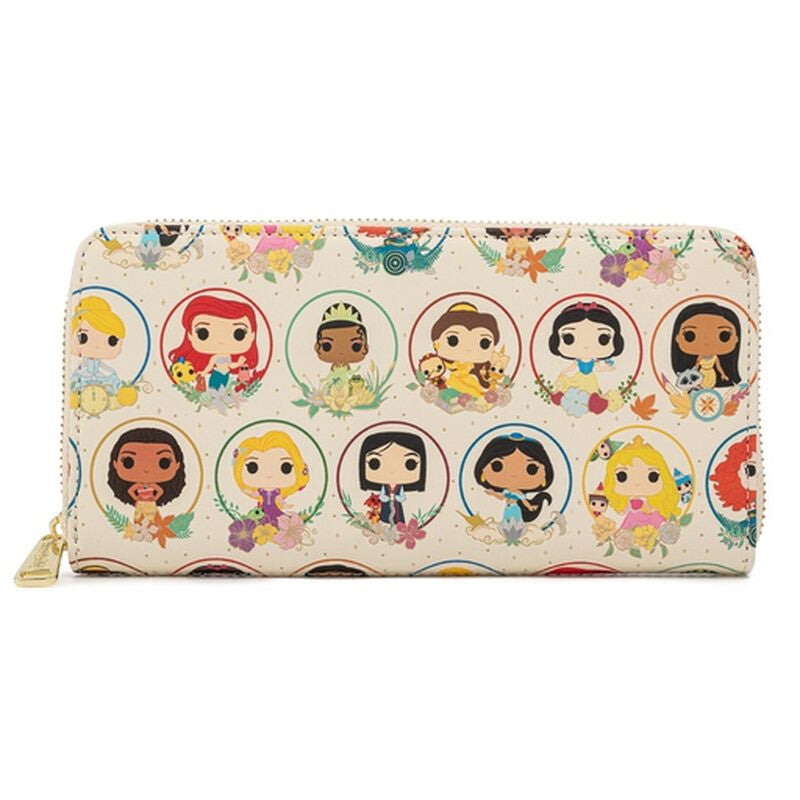 POP! by Loungefly Disney Princess Circles Zip-Around Wallet