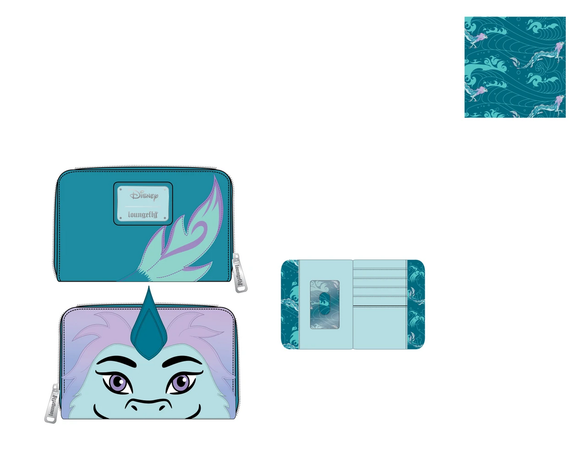 Loungefly Disney Raya and the Last Dragon Sisu Zip-Around Wallet-3