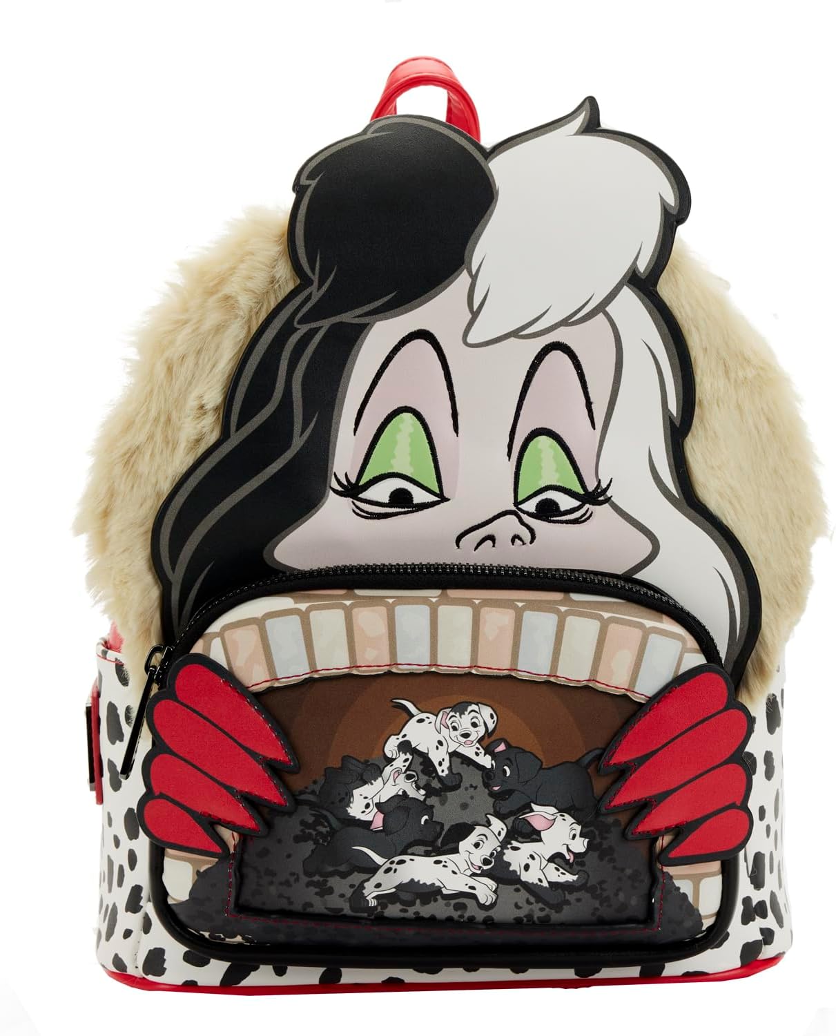 Loungefly Disney 101 Dalmatians Villains Scene Cruella Mini Backpack-5