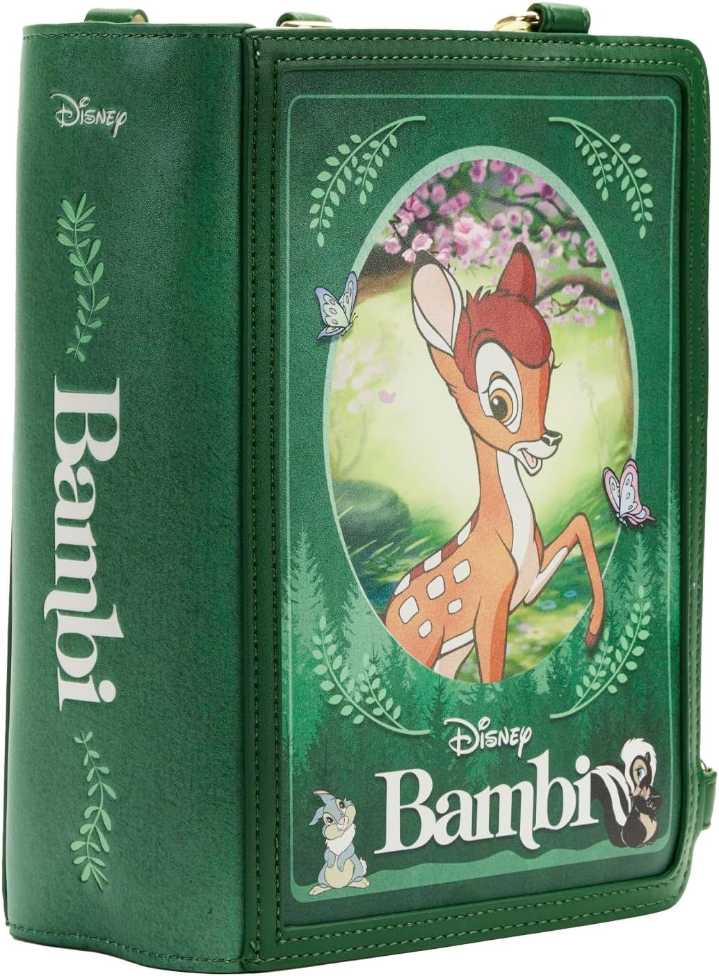 Loungefly Disney Bambi Book Convertible Crossbody Bag-5