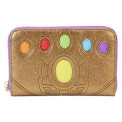 Loungefly Marvel Shine Avengers Thanos Gauntlet Zip-Around Wallet-zoom-1