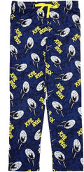 Star Trek Emblem And Lightning Bolts Men's Navy Sleep Pajama Pants