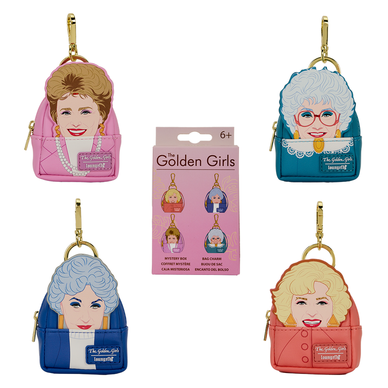 Loungefly The Golden Girls Cosplay Mystery Mini Backpack Keychain Charm