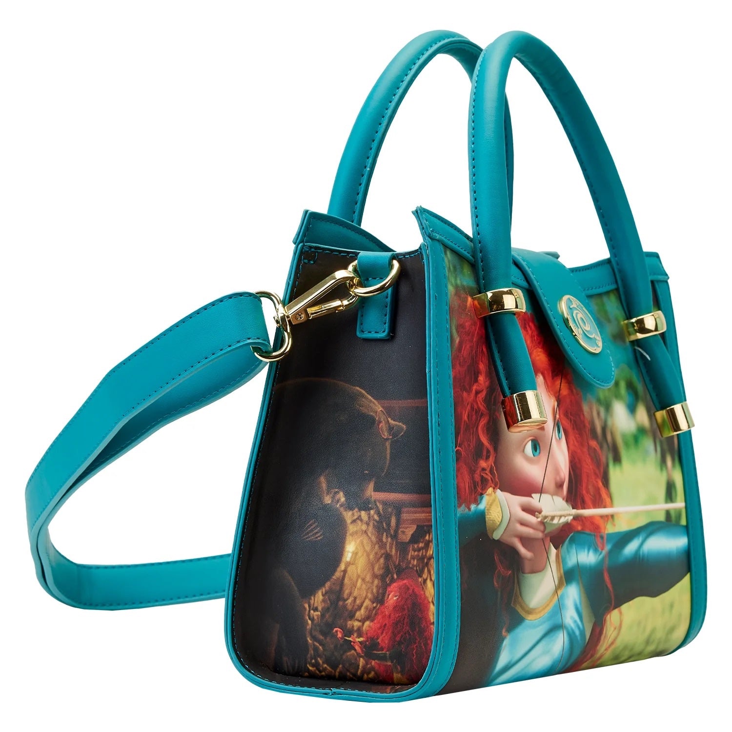 Loungefly Brave Merida Princess Film Scenes Crossbody Purse