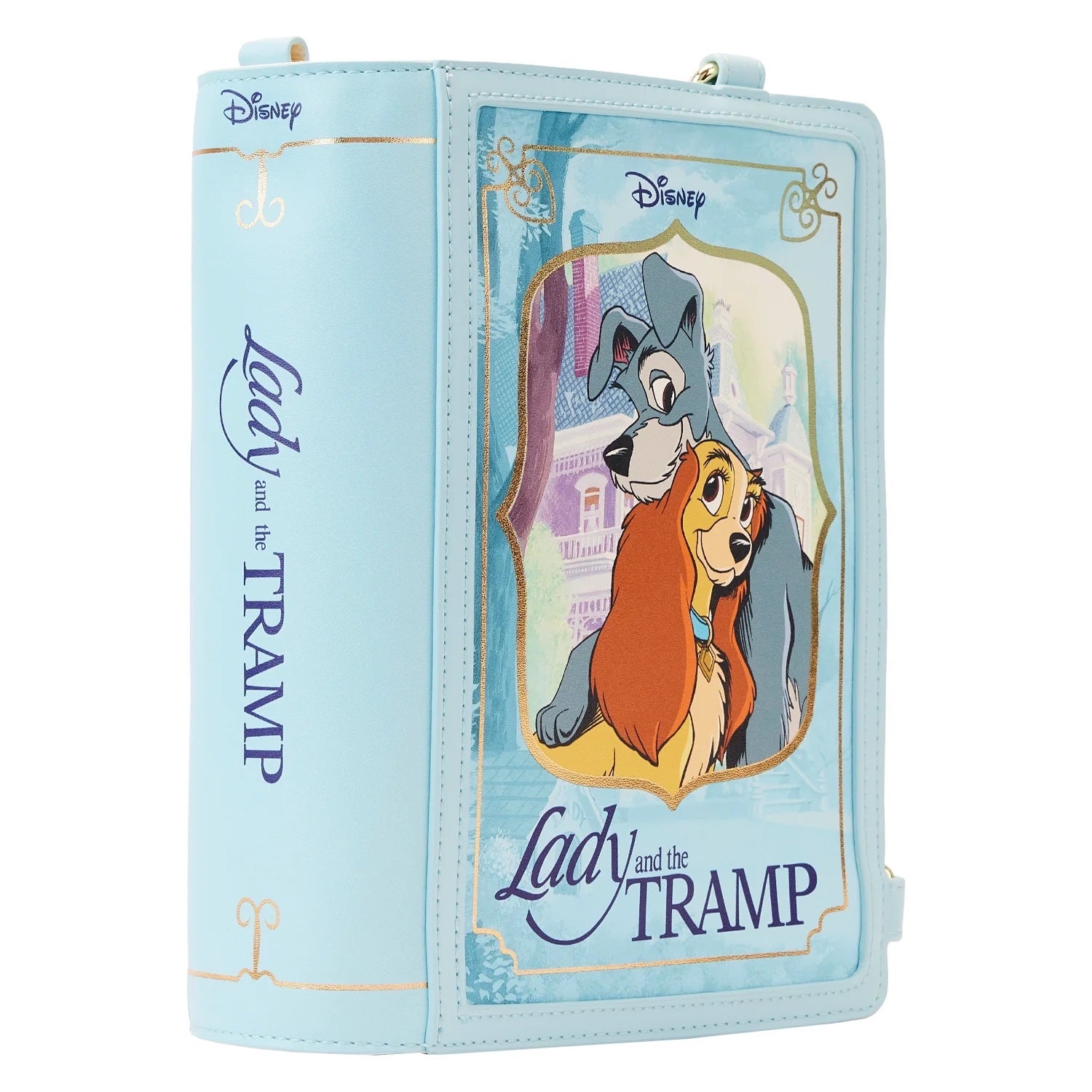 Loungefly Lady and the Tramp Book Convertible Crossbody Bag-zoom-4