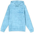 Hoodie Sanrio Cinnamoroll line art womens blue wash mineral long sleeve hooded sweatshirt