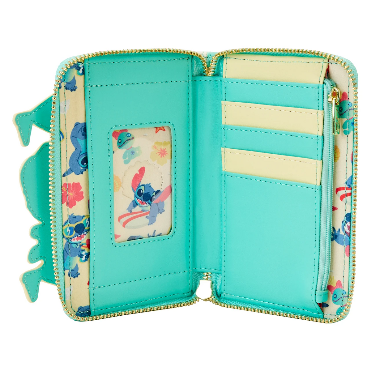 Loungefly Lilo & Stitch Sandcastle Beach Surprise Stitch Zip-Around Wallet-zoom-3