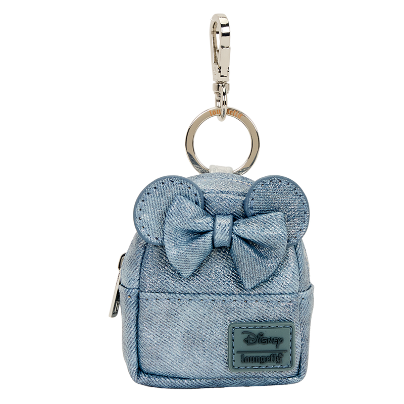 Loungefly Minnie Mouse Glitter Mystery Mini Backpack Keychain Charm-zoom-5