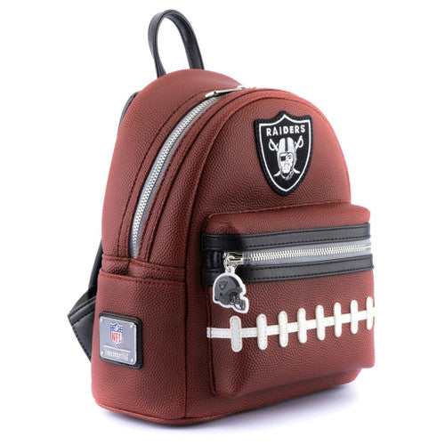 Loungefly NFL Las Vegas Raiders Pigskin Logo Mini Backpack