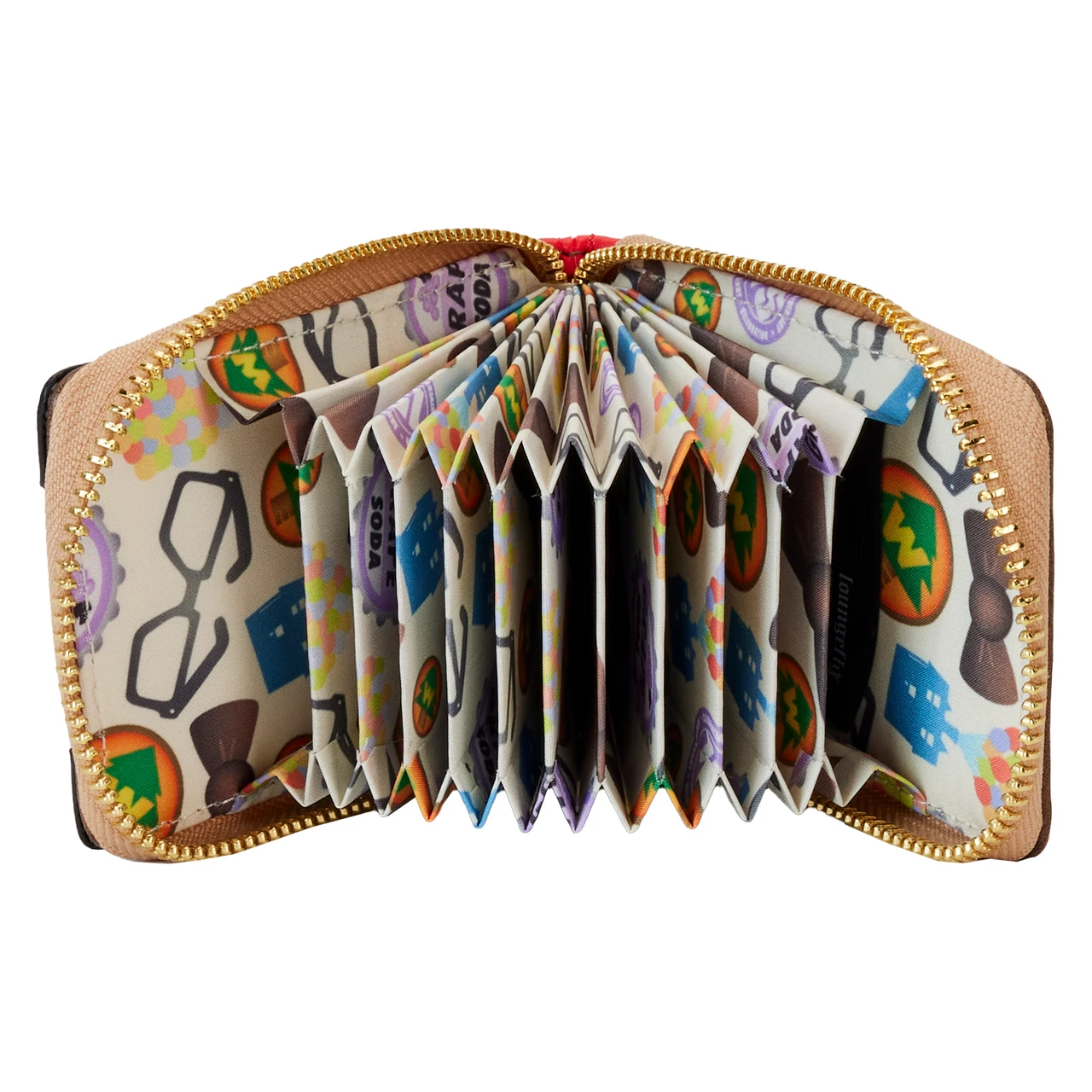 Loungefly Up 15th Anniversary Adventure Book Accordion Zip Around Wallet