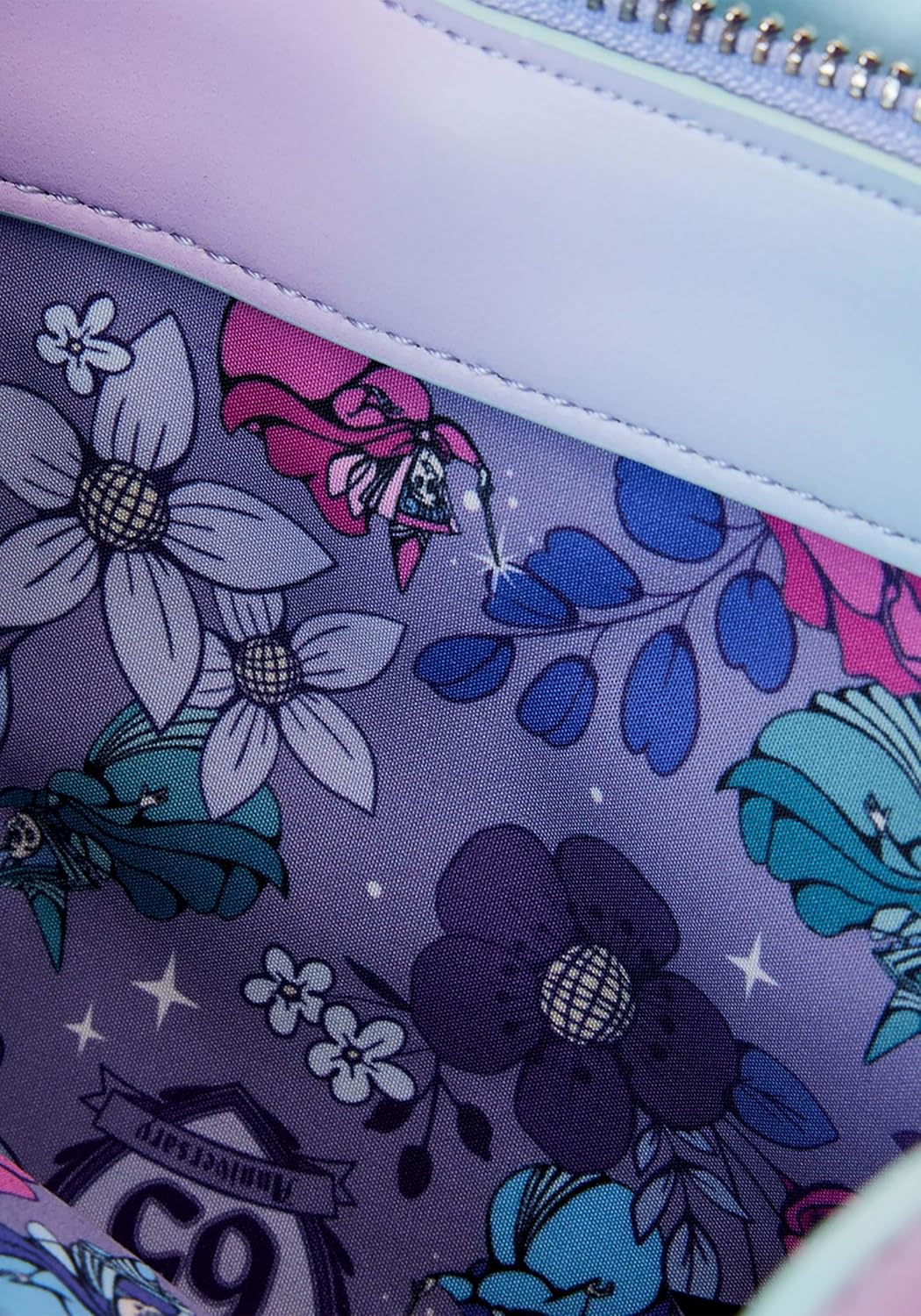 Loungefly Sleeping Beauty 65th Anniversary Floral Crown Crossbody Bag-3