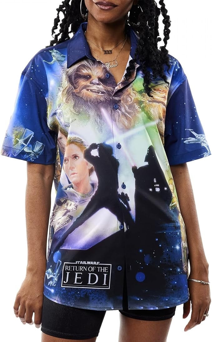 Loungefly Star Wars Return Of The Jedi Button Up Shirt-8