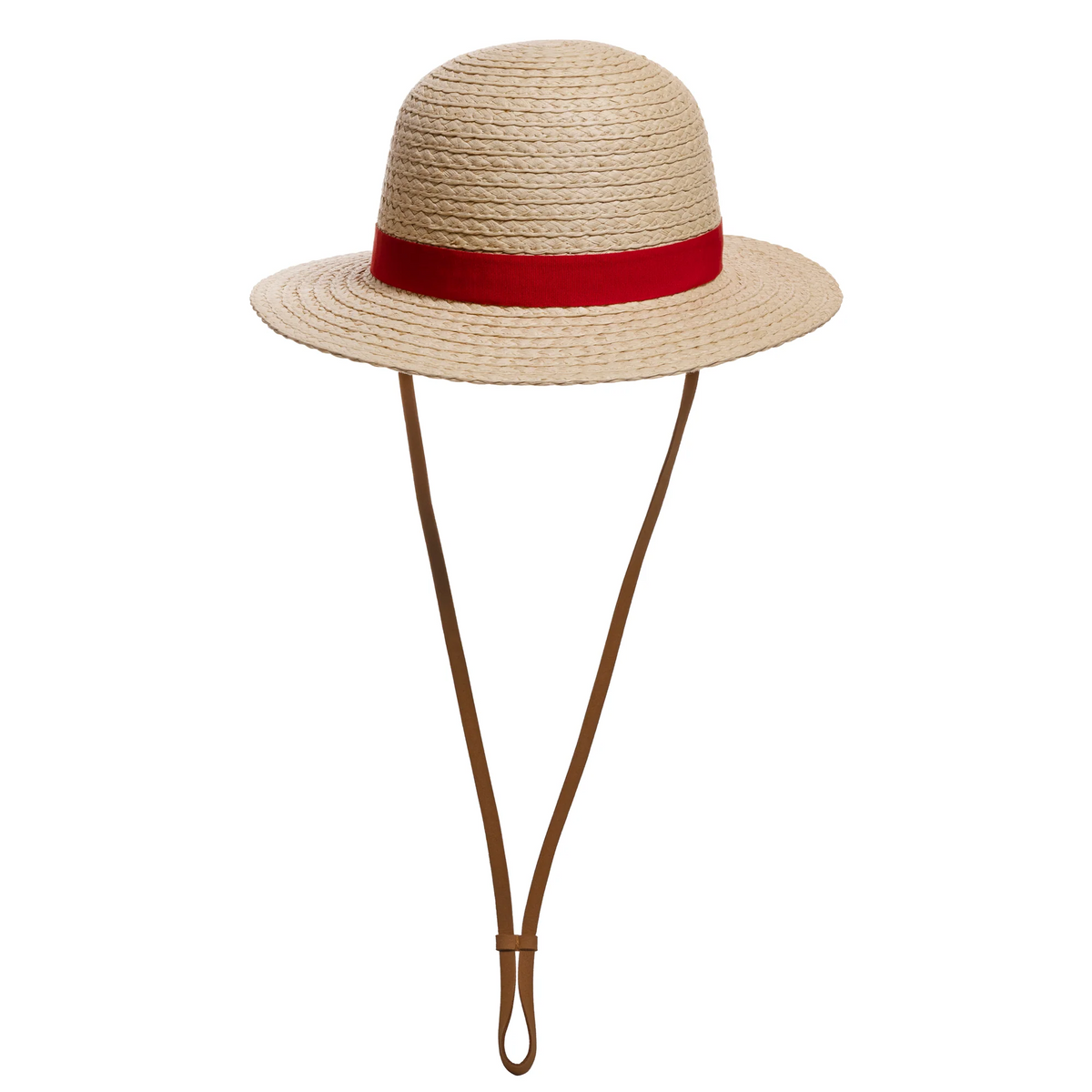 ONE PIECE LUFFY COSPLAY STRAW BUCKET HAT WITH CHIN ROPE-zoom-7