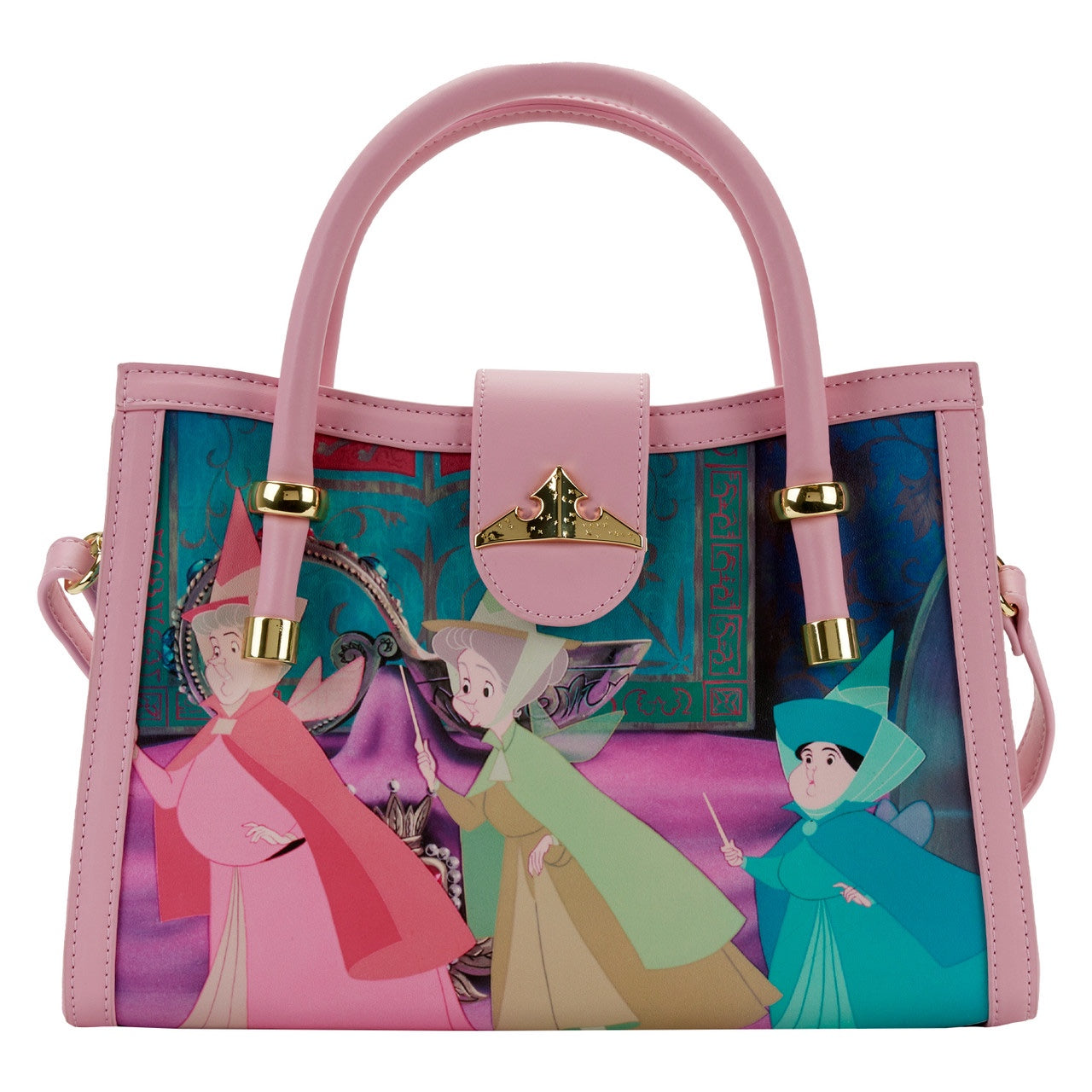 Loungefly Disney Sleeping Beauty Princess Scene Crossbody Bag Purse-1