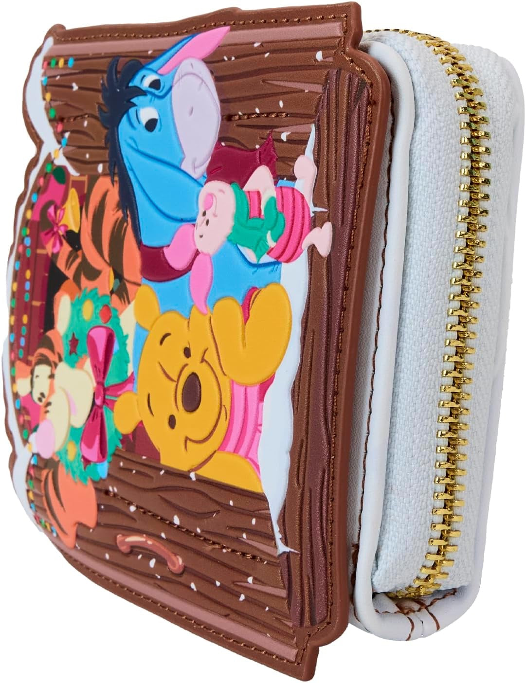 Loungefly Disney Winnie The Pooh & Friends Christmas Greetings Zip Around Wallet-zoom-4