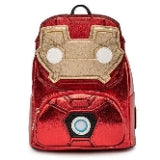 Loungefly Marvel Iron Man Light Up Metallic Leather Mini Backpack