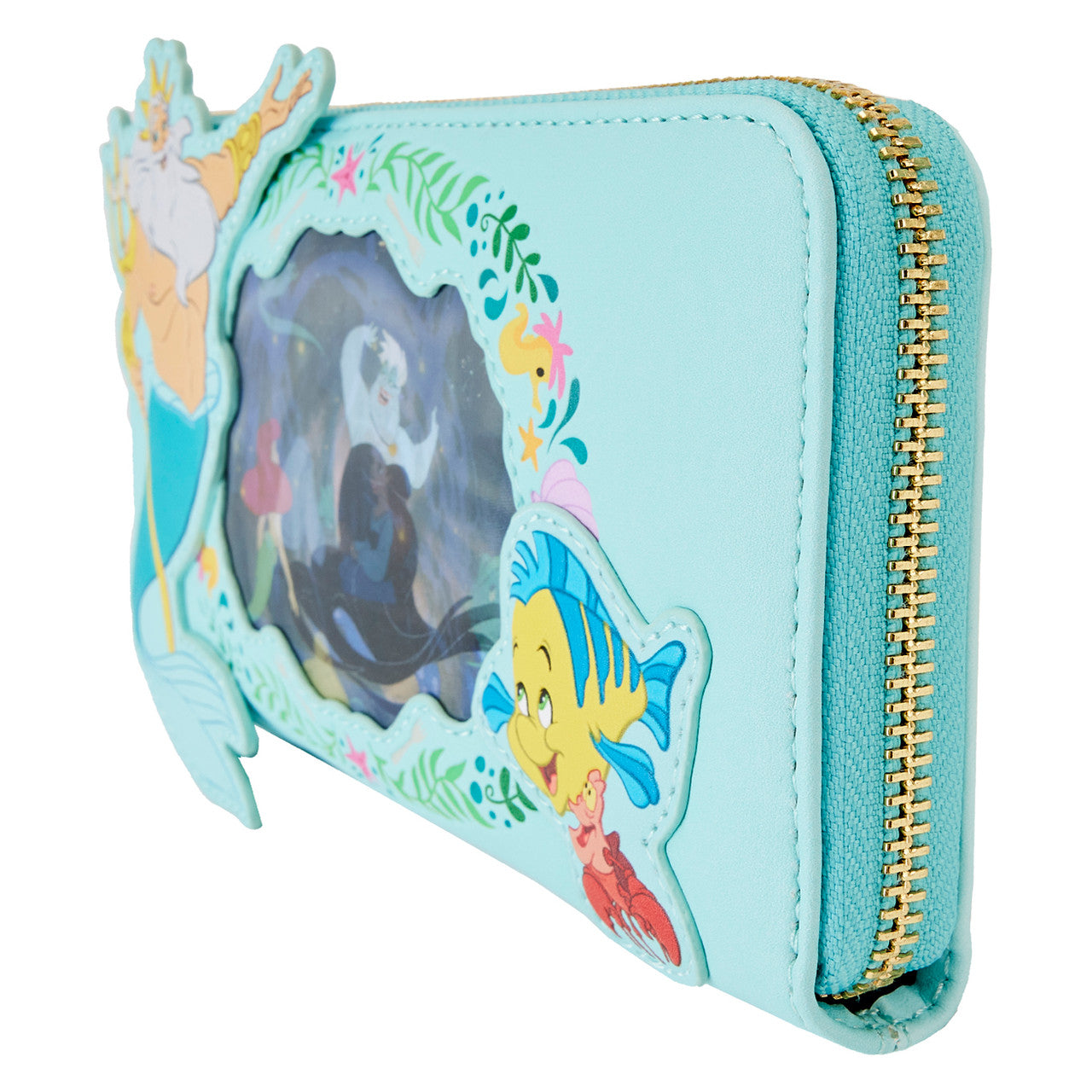 Loungefly The Little Mermaid Lenticular Zip-Around Wristlet Wallet-2