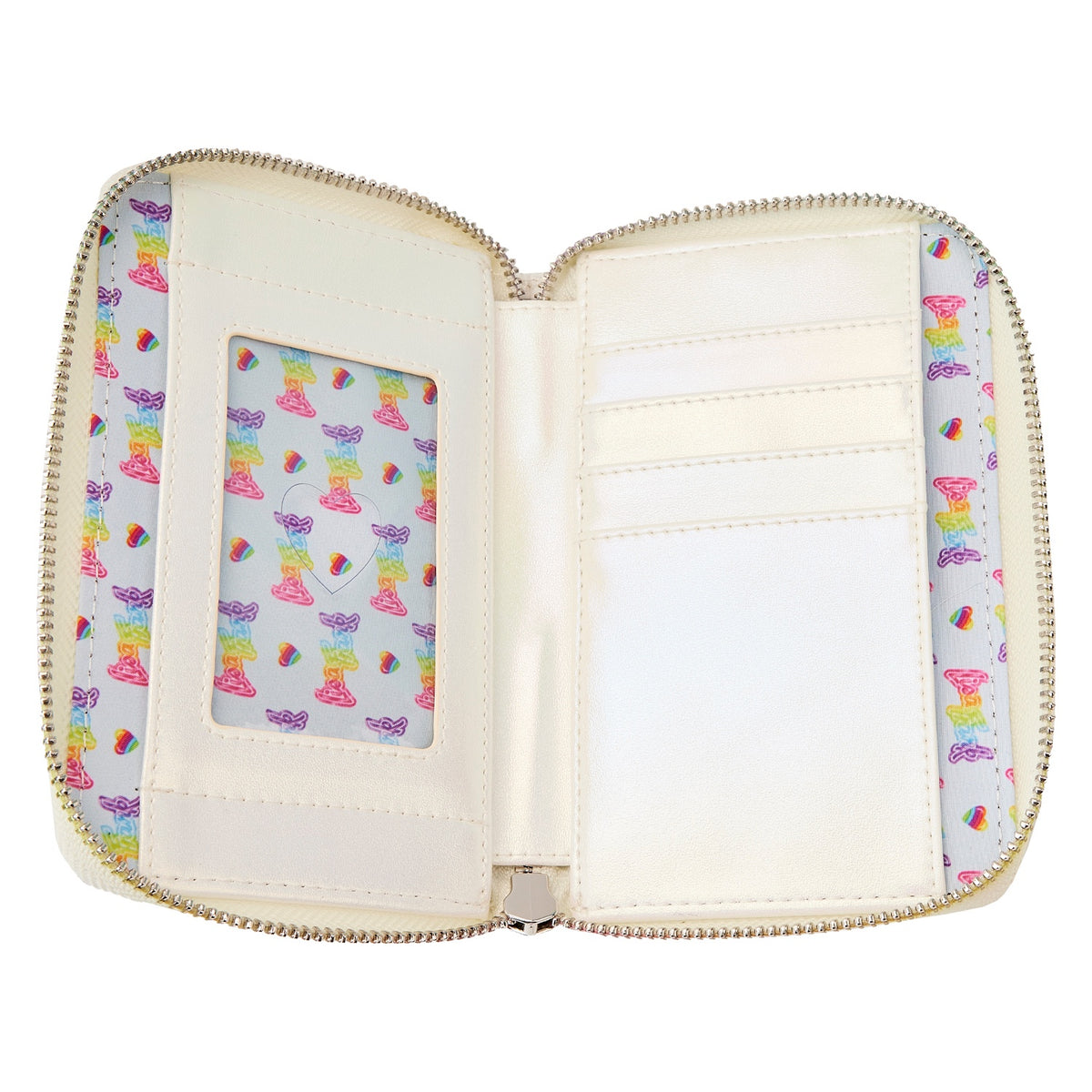 Loungefly Lisa Frank Rainbow Logo Pearlescent Zip Around Wallet-zoom-3