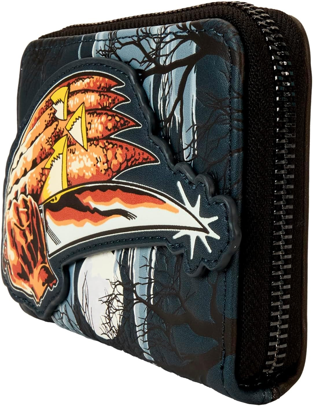 Loungefly Compass International Halloween Michael Myers Jack-O'-Lantern Glow Zip Around Wallet-2