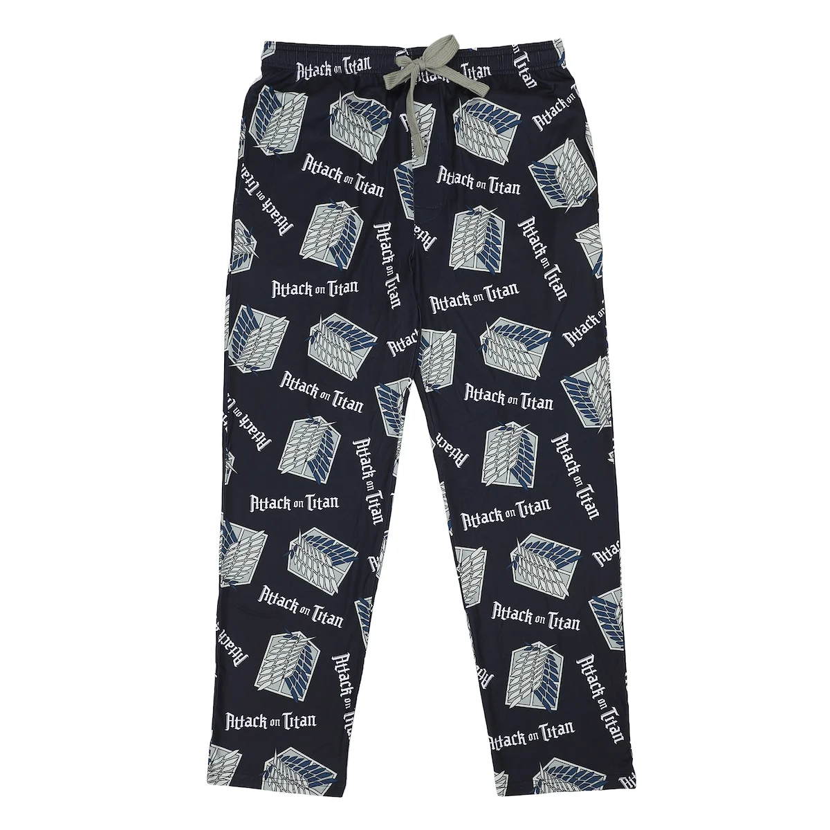 Mens Adult Navy Attack on Titan Sleep Pants - Survey Corps Comfort for Anime Fan-1