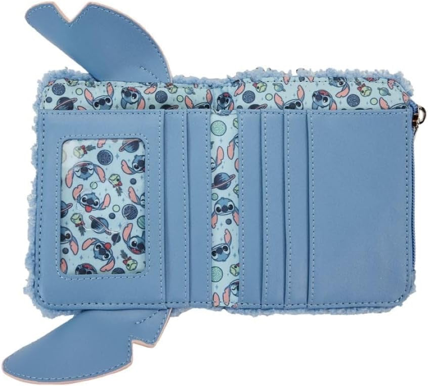Loungefly Stitch Plush Sherpa Bifold Wallet-zoom-3