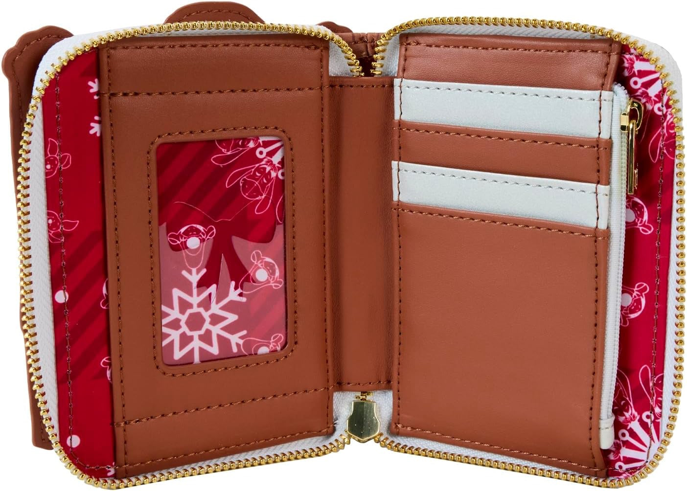 Loungefly Disney Winnie The Pooh & Friends Christmas Greetings Zip Around Wallet