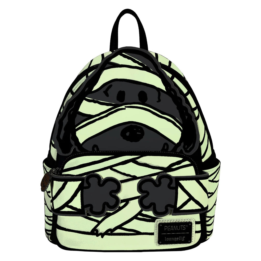 Loungefly Peanuts Snoopy Mummy Glow in the Dark Mini Backpack