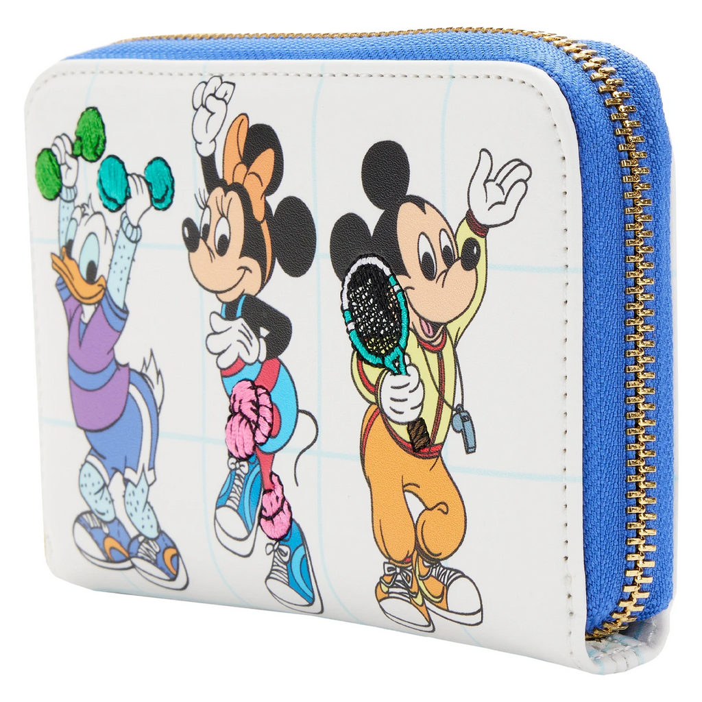 Loungefly Disney Mousercise Zip-Around Wallet