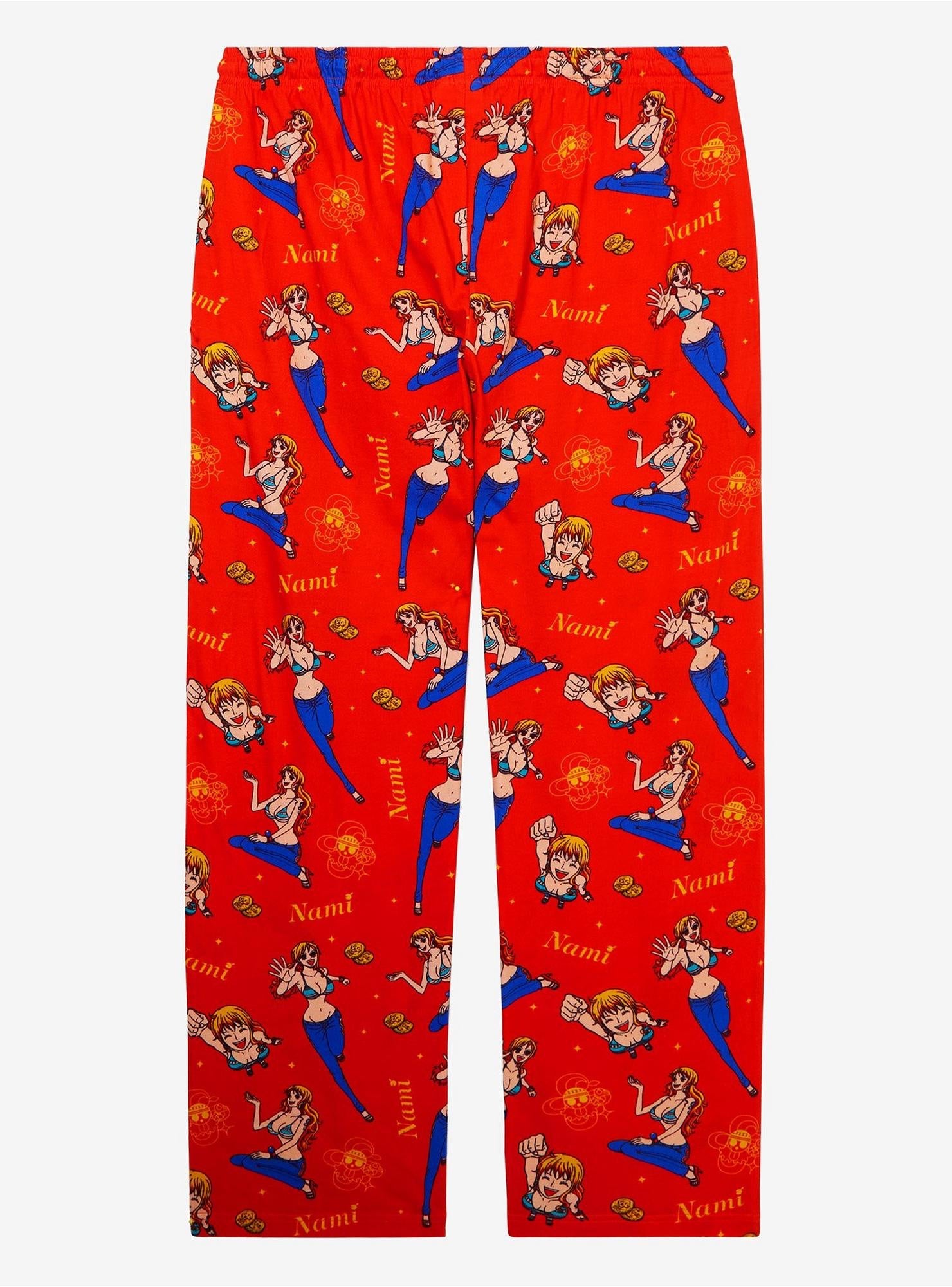 One Piece Nami Allover Print Sleep Pants-zoom-2