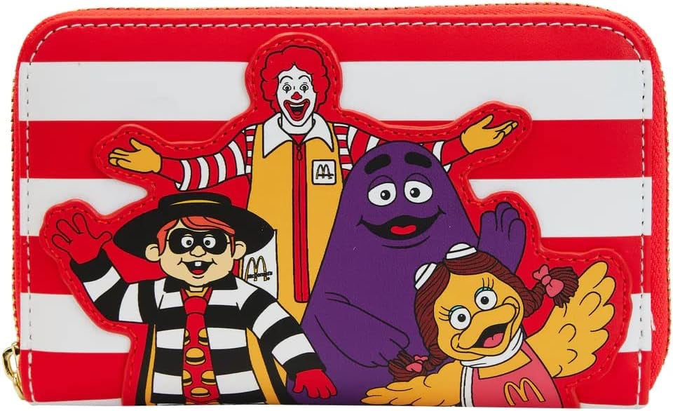 Loungefly McDonald's Ronald and Friends Zip-Around Wallet