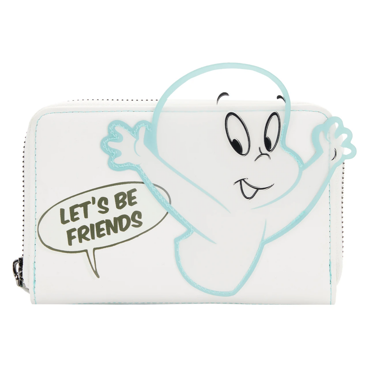 Loungefly Universal Casper The Friendly Ghost Let's Be Friends Zip-Around Wallet-zoom-1