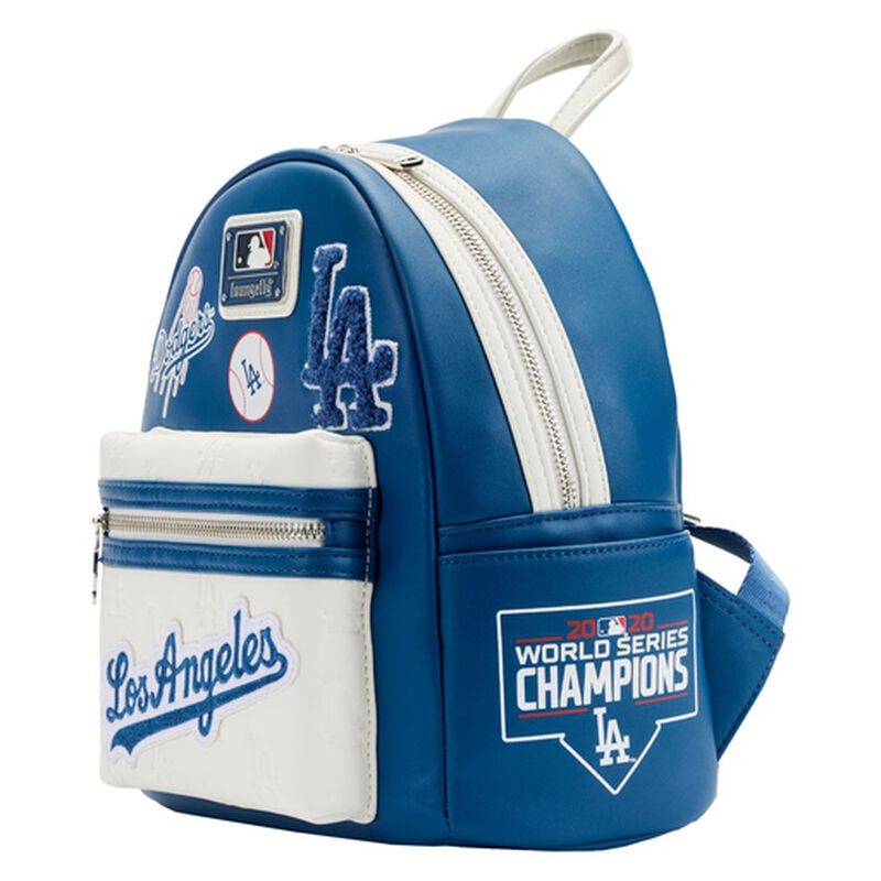 Loungefly MLB Los Angeles Dodgers Patches Mini Backpack-4