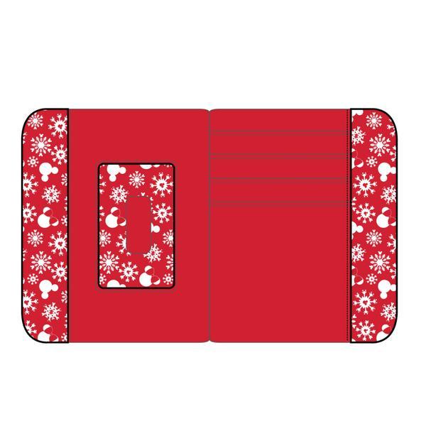Loungefly Disney Mickey Minnie Snowman Zip Around Wallet