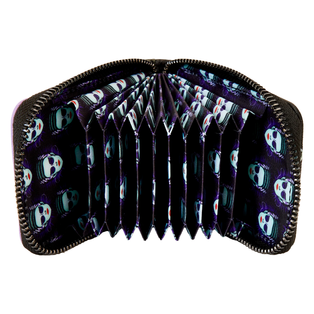 Loungefly Universal Monsters Bride of Frankenstein Neon Mask Accordion Wallet
