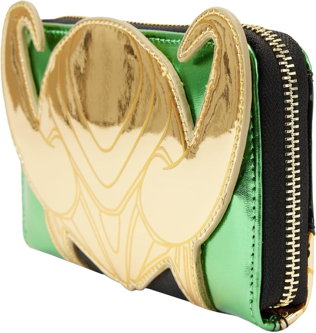 Loungefly Marvel Shine Loki Zip-Around Wallet