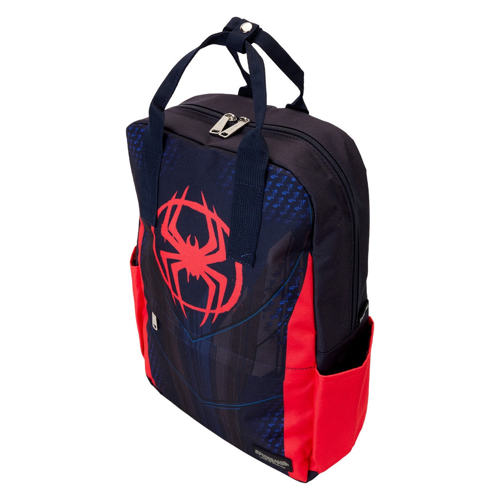 Loungefly Marvel Spiderverse Miles Morales Suit Full-Size Nylon Mini Backpack