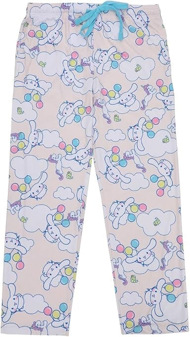 Cinnamoroll Adult Womens Sleepwear Set with Short Sleeve Tee and Sleep Pants-zoom-4