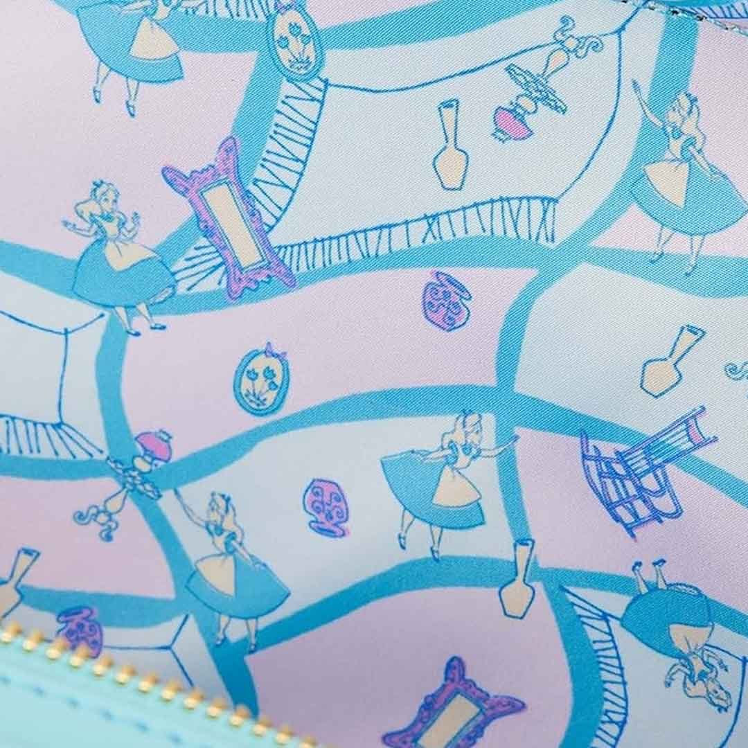 Loungefly Alice in Wonderland Classic Movie Lunch Box Crossbody Purse-zoom-3
