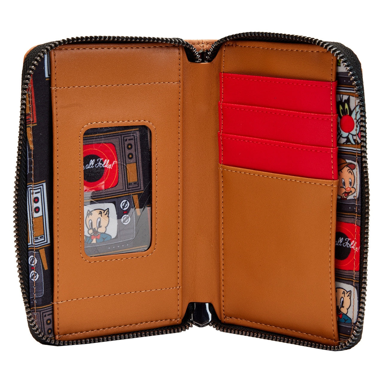 Loungefly Looney Tunes Thats All Folks Zip Around Wallet-4