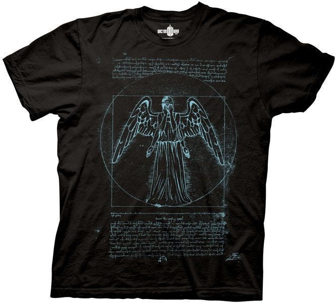 Doctor Who Vitruvian Angel T-Shirt-zoom-1