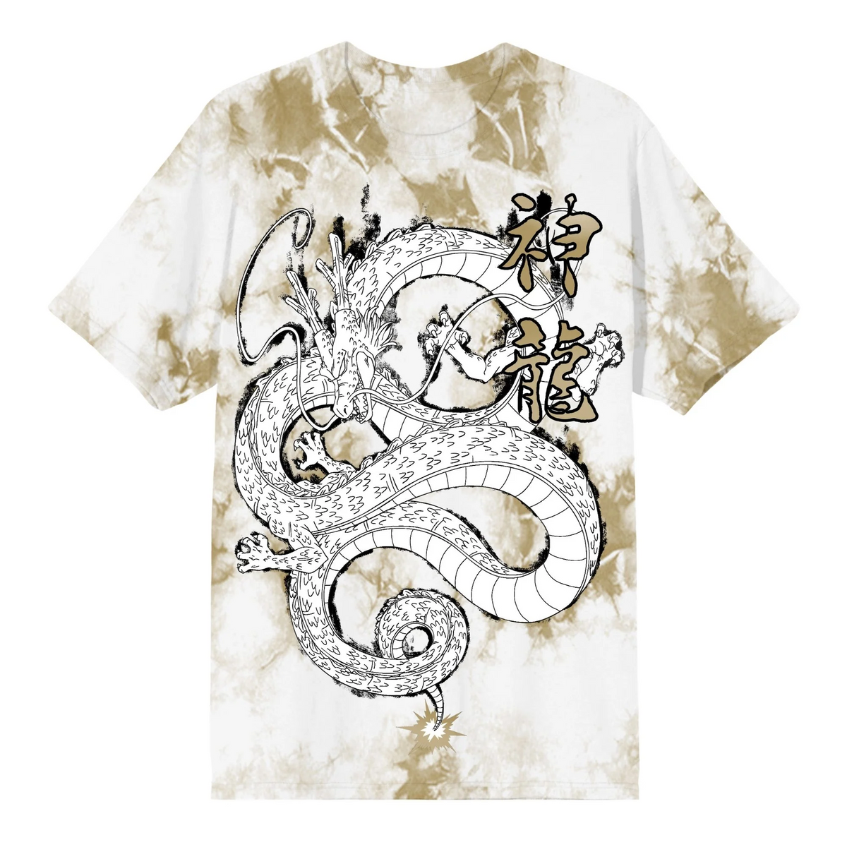 DRAGON BALL Z OVERSIZE DRAGON SHENRON FOIL KANJI WASH T SHIRT-zoom-2