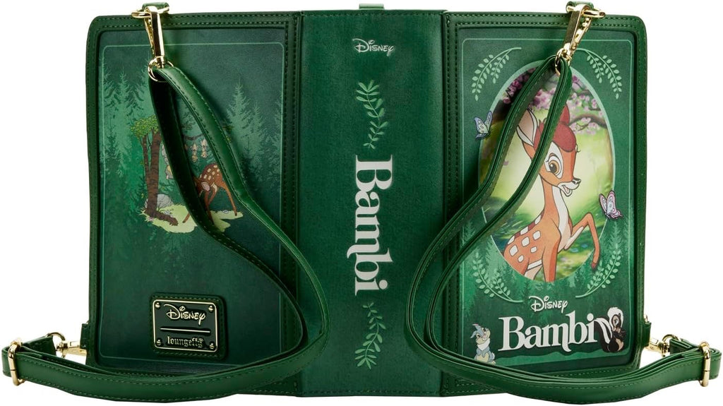 Loungefly Disney Bambi Book Convertible Crossbody Bag