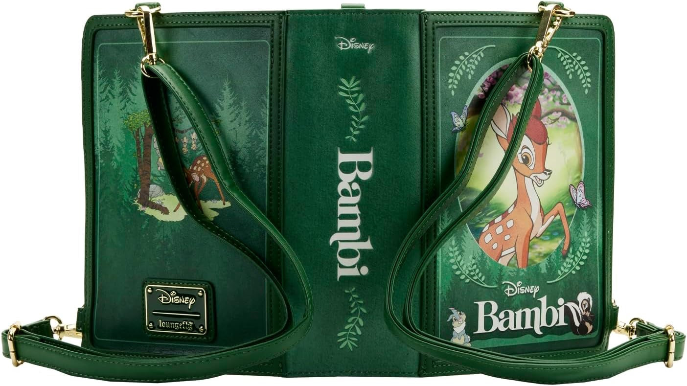 Loungefly Disney Bambi Book Convertible Crossbody Bag-6