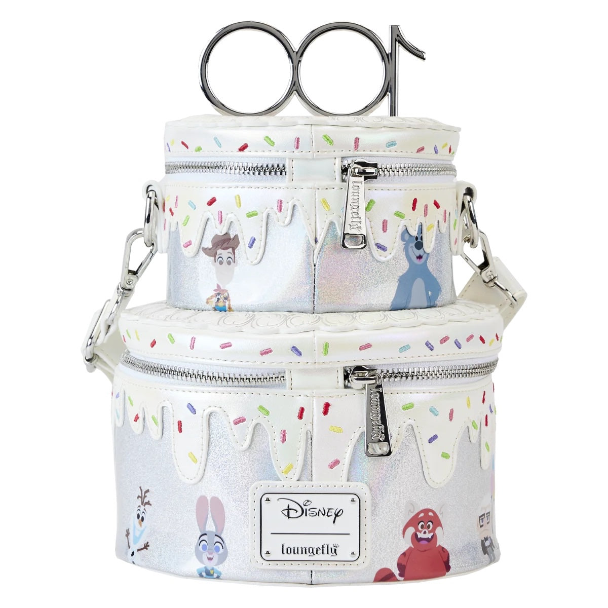 Loungefly Disney 100 Celebration Cake Crossbody Purse-3
