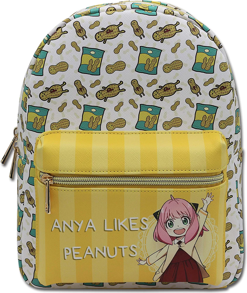 Spy x Family Anya likes Peanuts all over print mini backpack-1