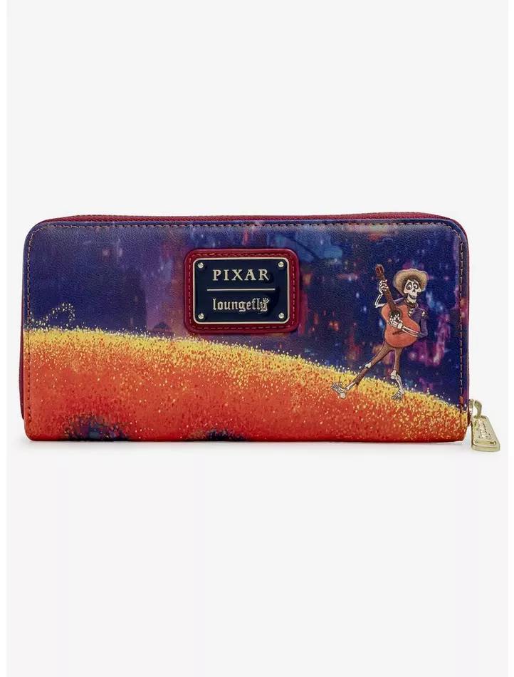 Loungefly Disney Pixar Coco Marigold Bridge Zip Around Wallet-zoom-1